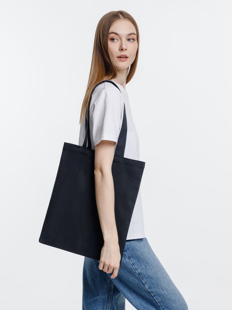 Холщовая сумка Neat 140, черная / Миниатюра модельного (1000)