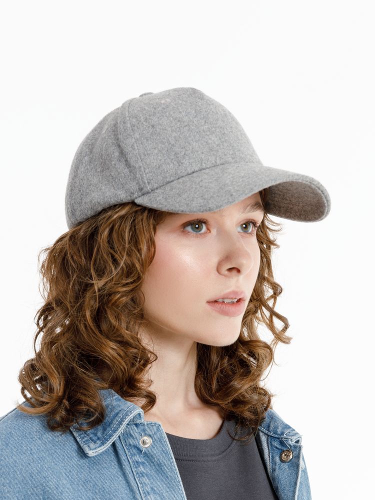 Бейсболка Woolridge, серый меланж / Миниатюра модельного (1000)