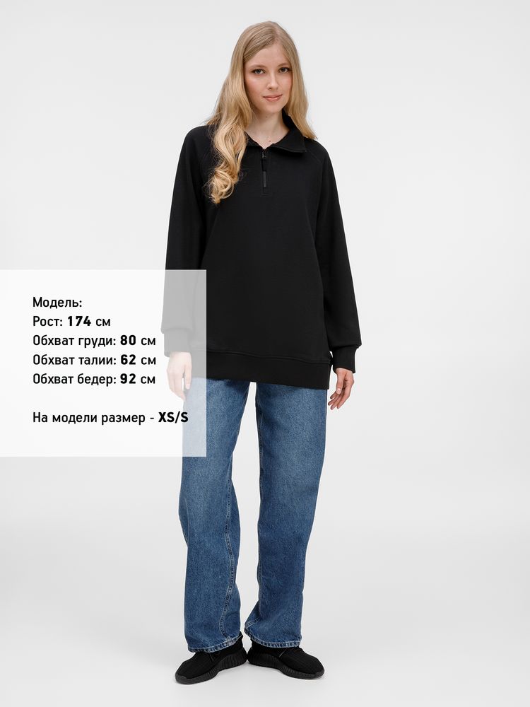 Толстовка унисекс S3, черная / Миниатюра модельного (1000)