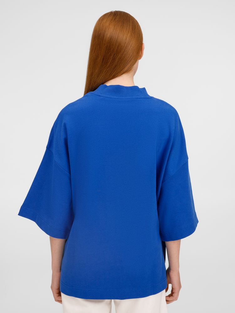 Футболка оверсайз унисекс T9, синяя / Миниатюра модельного (1000)