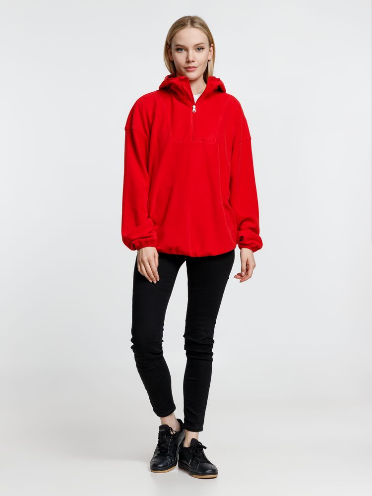 Анорак флисовый унисекс Fliska, красный / Миниатюра модельного (1000)