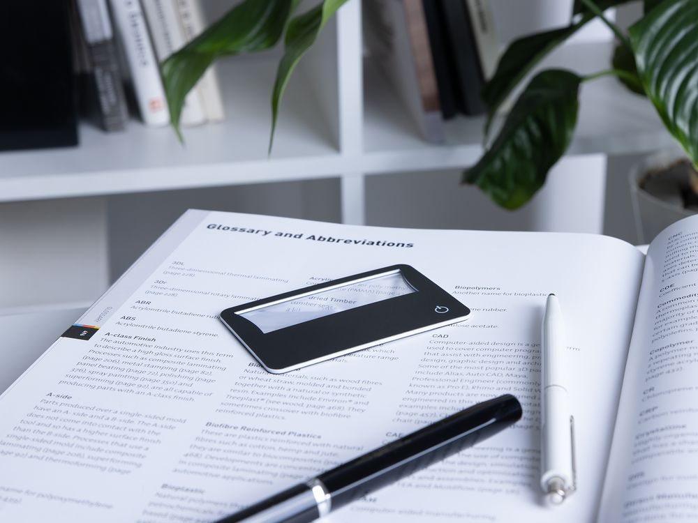 Лупа Visionary с подсветкой, черная / Миниатюра модельного (1000)