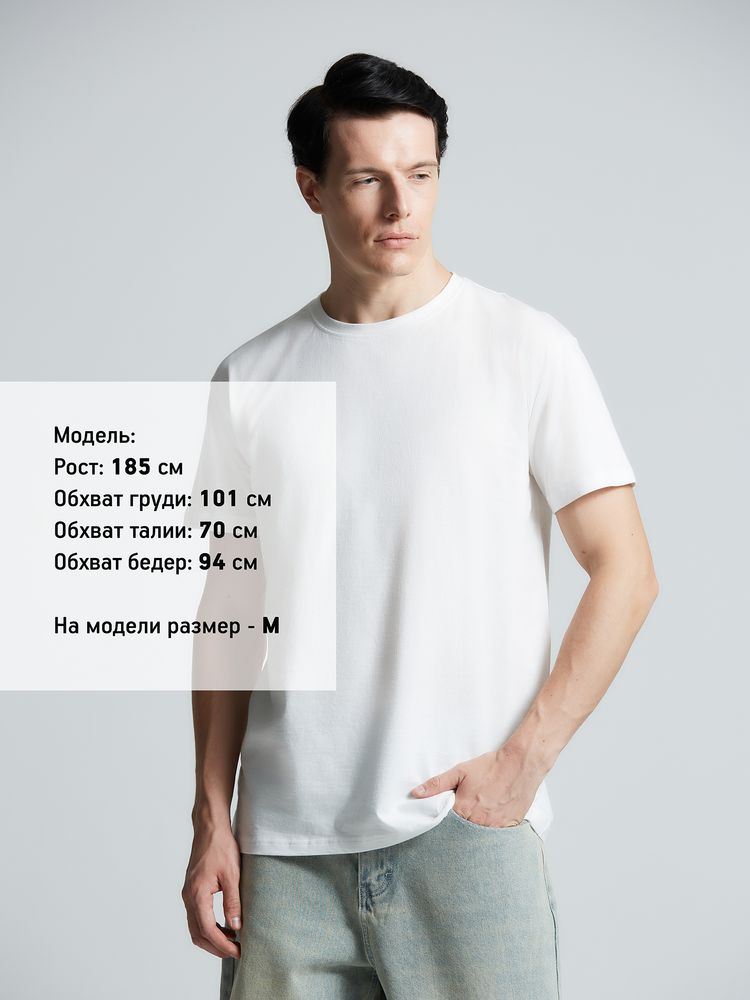Футболка унисекс T-Bolka 160, белая (белоснежная) / Миниатюра модельного (1000)