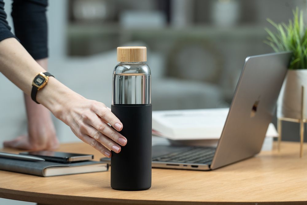 Бутылка для воды Onflow, черная / Миниатюра имиджевого (1000)