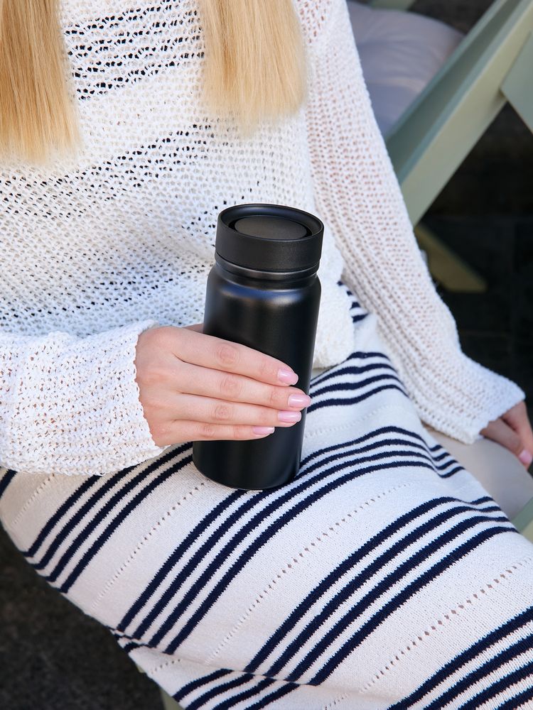 Термостакан Hardproof, черный / Миниатюра имиджевого (1000)