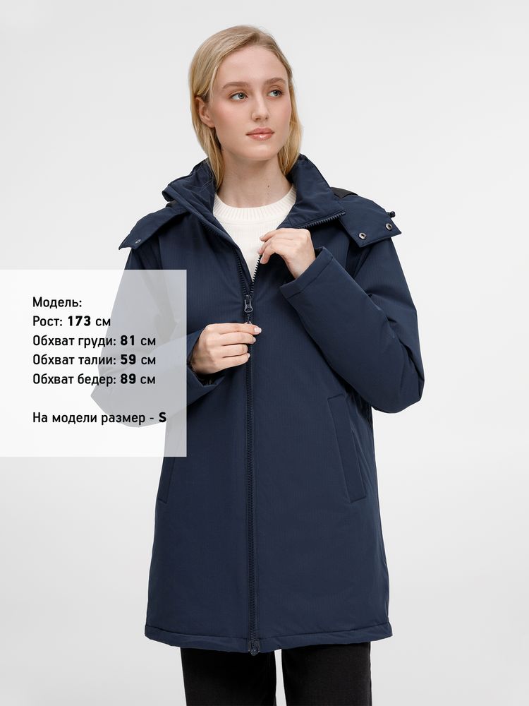 Куртка-парка унисекс Sfera, темно-синяя / Миниатюра модельного (1000)