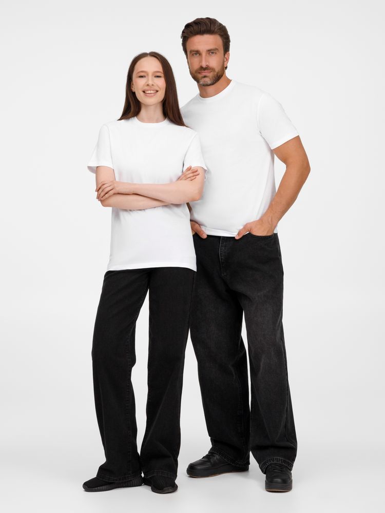 Футболка унисекс T-Bolka 180, белая / Миниатюра модельного (1000)