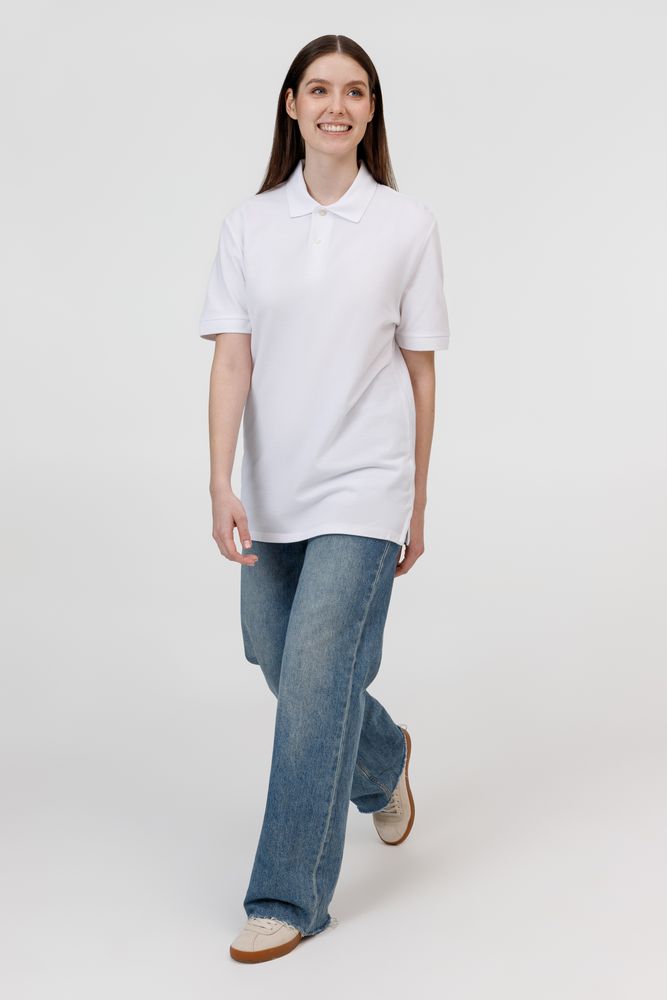 Рубашка поло унисекс Pacific, белая / Миниатюра модельного (1000)