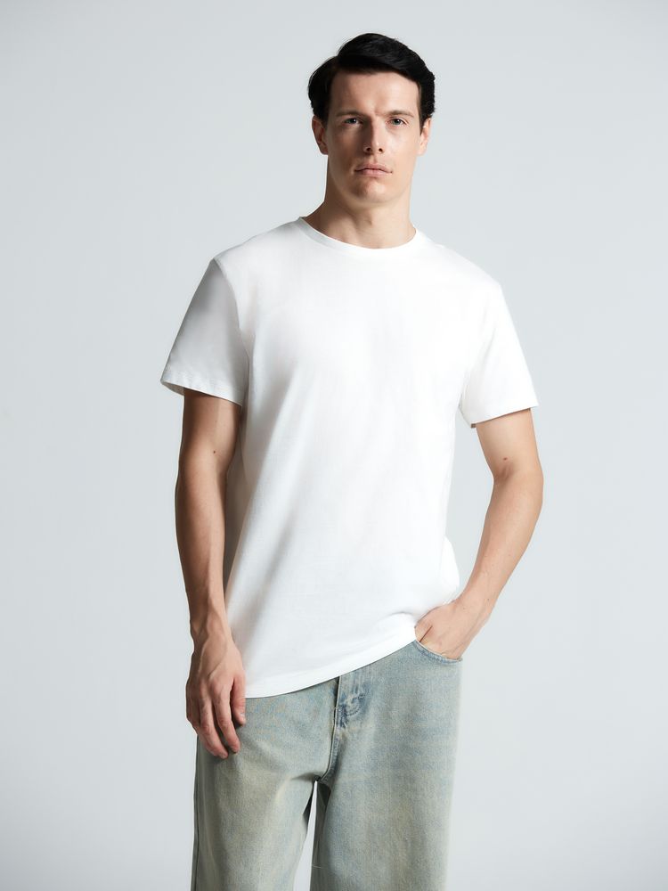 Футболка T-bolka 160 Original, белая (теплый оттенок) / Миниатюра модельного (1000)