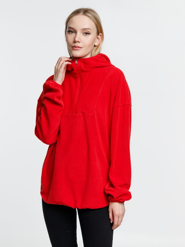 Анорак флисовый унисекс Fliska, красный / Миниатюра модельного (1000)