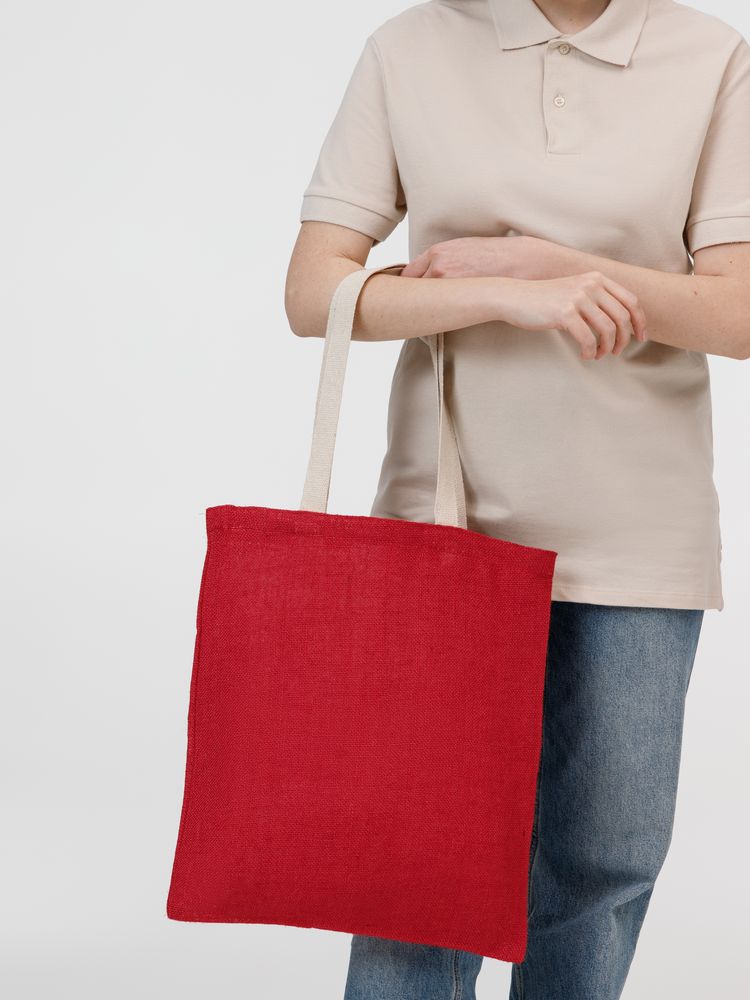 Холщовая сумка на плечо Juhu, красная / Миниатюра модельного (1000)