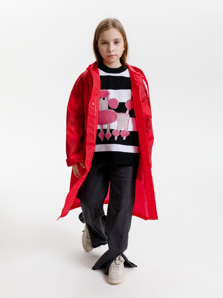 Дождевик детский RainDrop Kids, красный / Миниатюра модельного (1000)