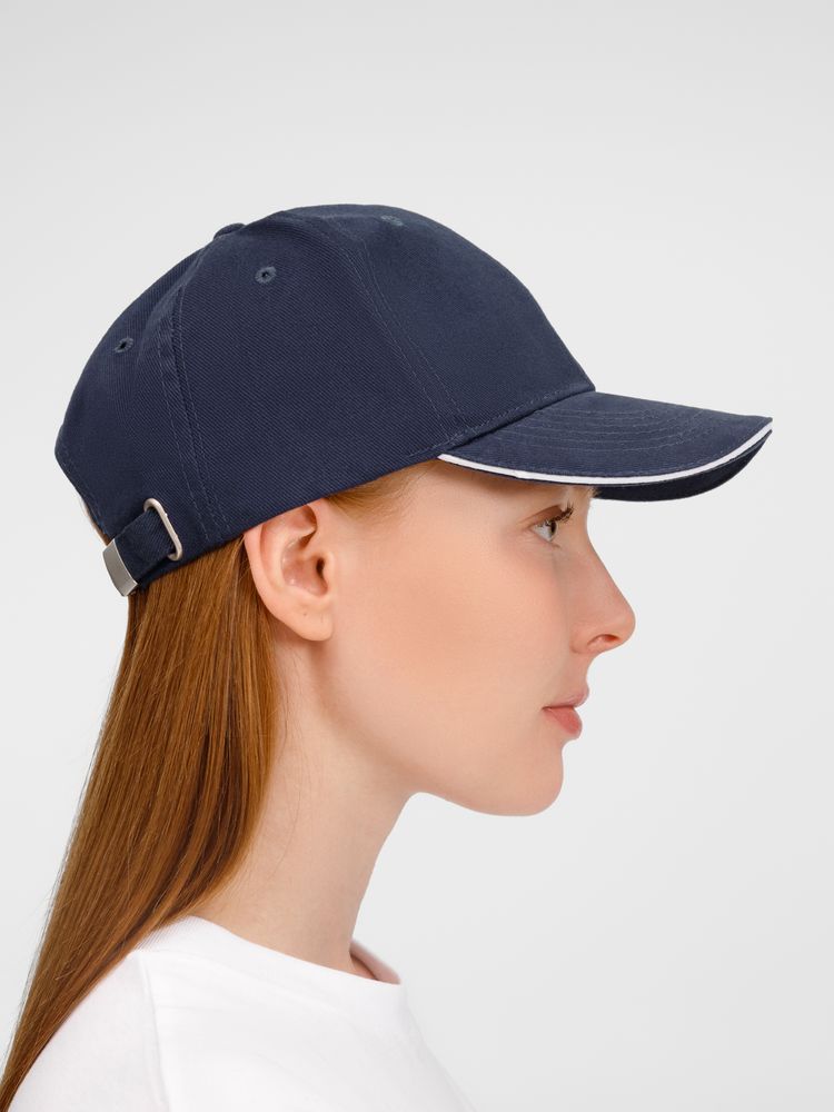 Бейсболка Buffalo, темно-синяя с белым / Миниатюра модельного (1000)