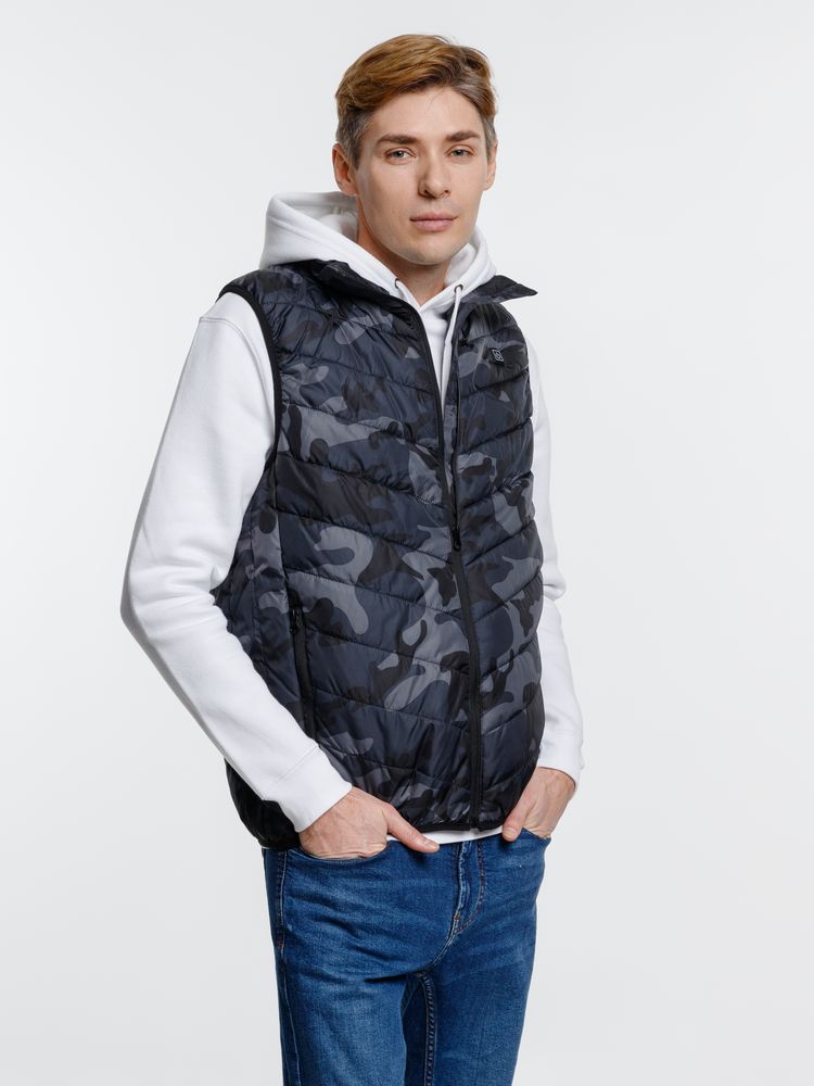 Жилет с подогревом Thermalli Valmorel, серый камуфляж / Миниатюра модельного (1000)