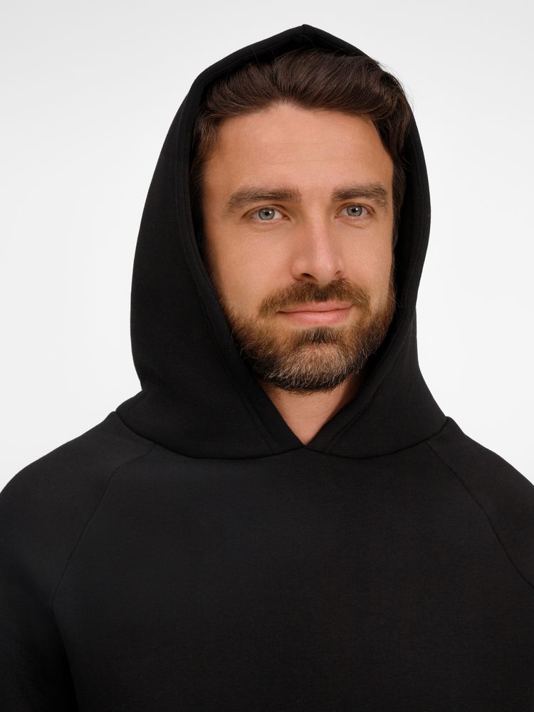 Худи унисекс оверсайз Easy Street, черное / Миниатюра модельного (1000)