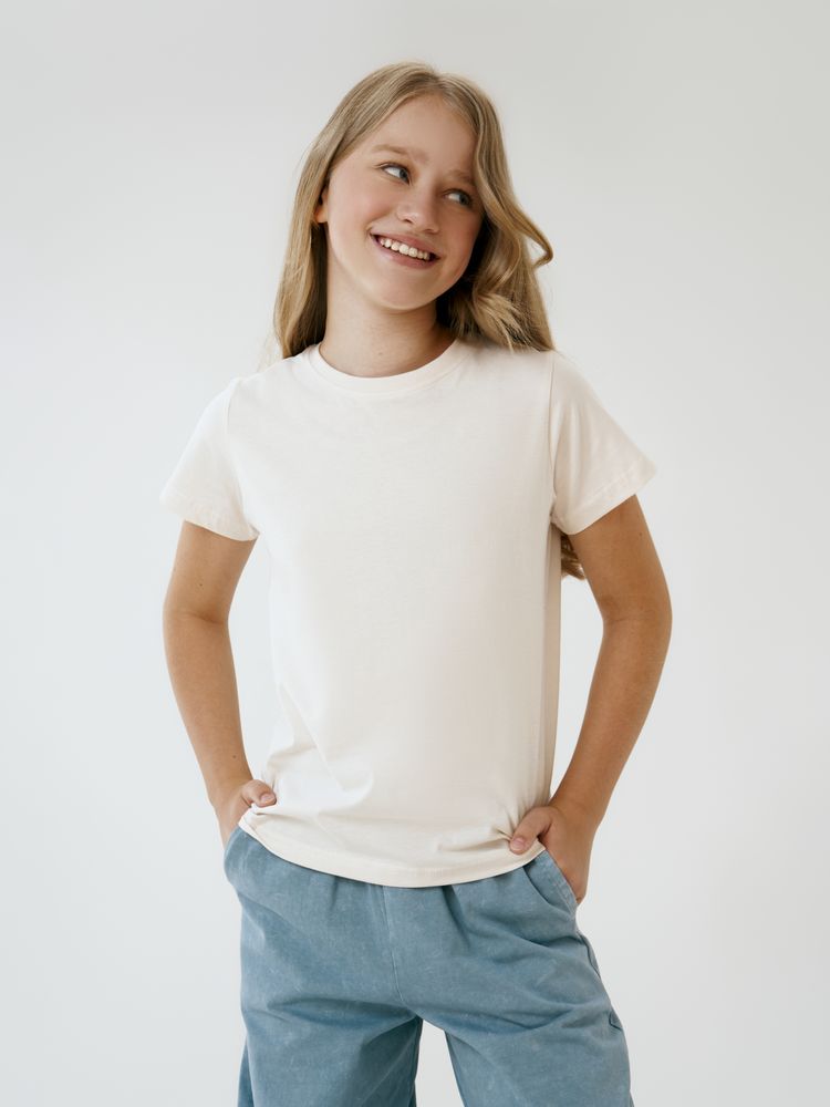 Футболка детская T-Bolka Kids, молочно-белая / Миниатюра модельного (1000)