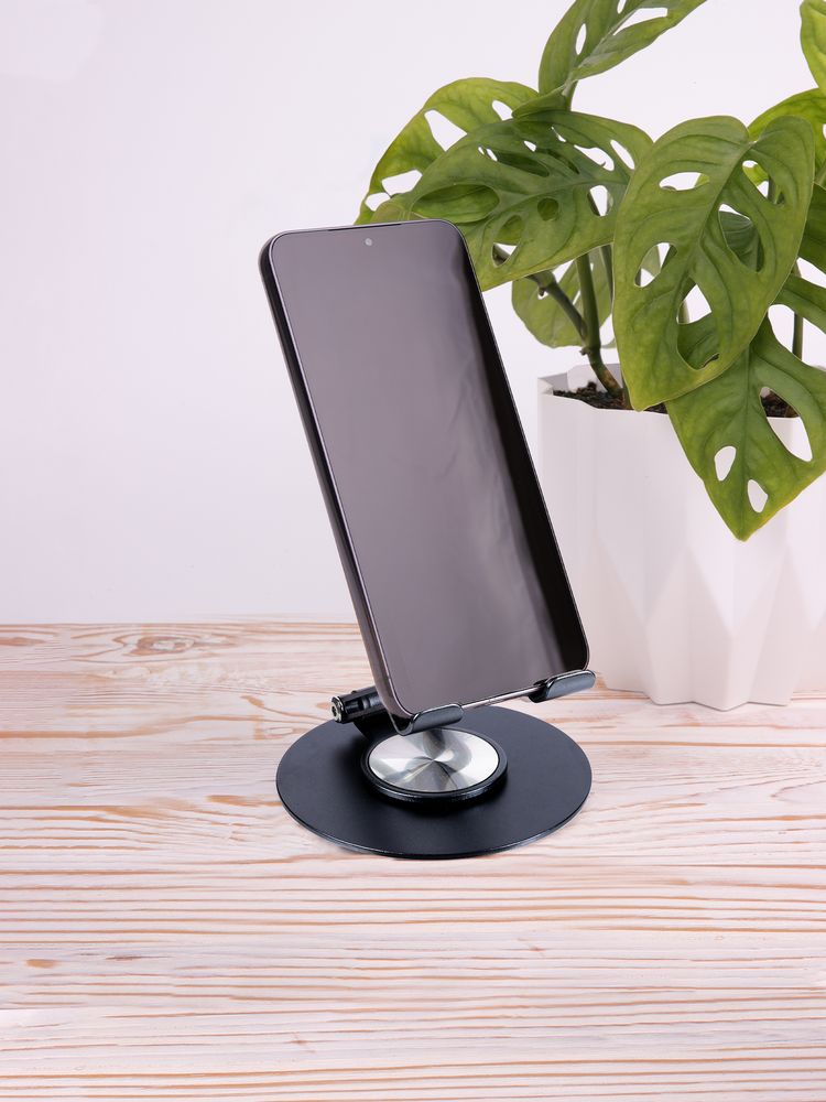 Подставка для смартфона Smartic, черный металлик / Миниатюра имиджевого (1000)