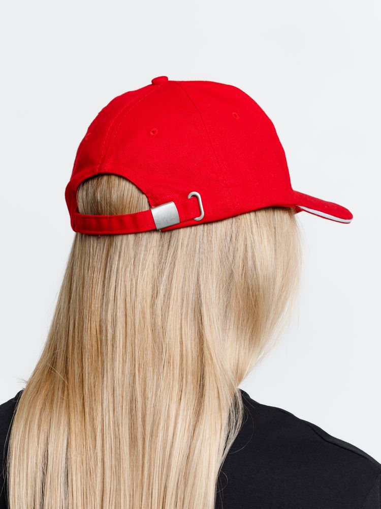 Бейсболка Buffalo, красная с белым / Миниатюра модельного (1000)