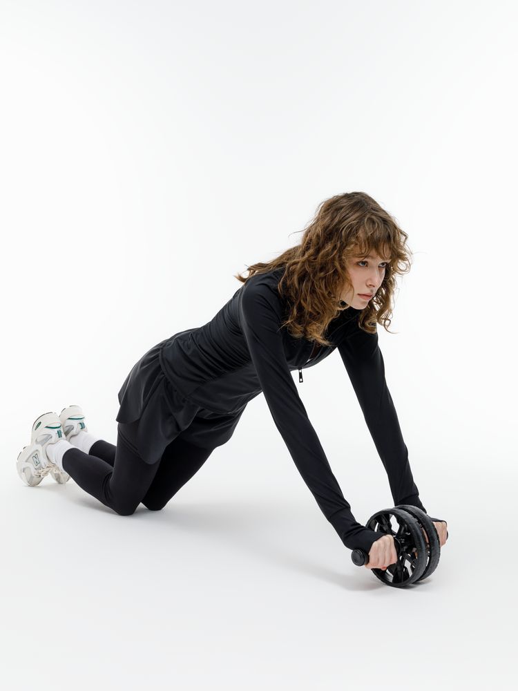 Ролик для пресса с ковриком Presswork, черный / Миниатюра модельного (1000)