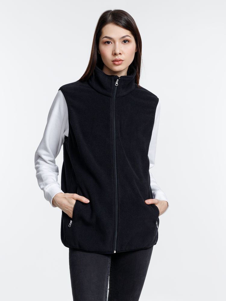 Жилет флисовый унисекс Nesse, черный / Миниатюра модельного (1000)