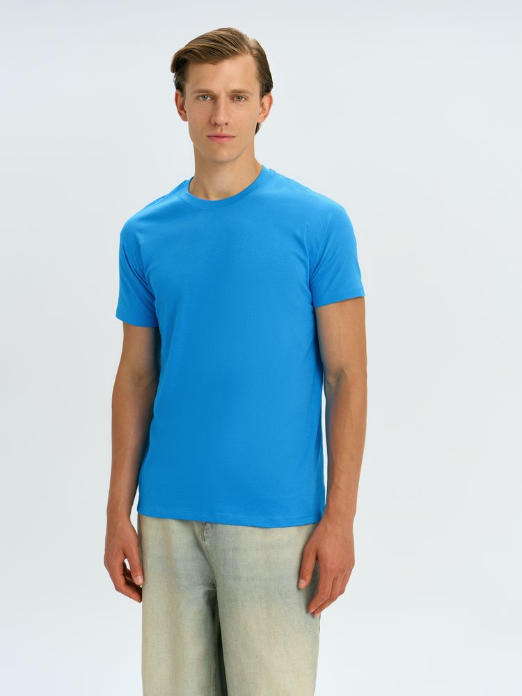 Футболка унисекс Regent 150, ярко-бирюзовая / Миниатюра модельного (1000)