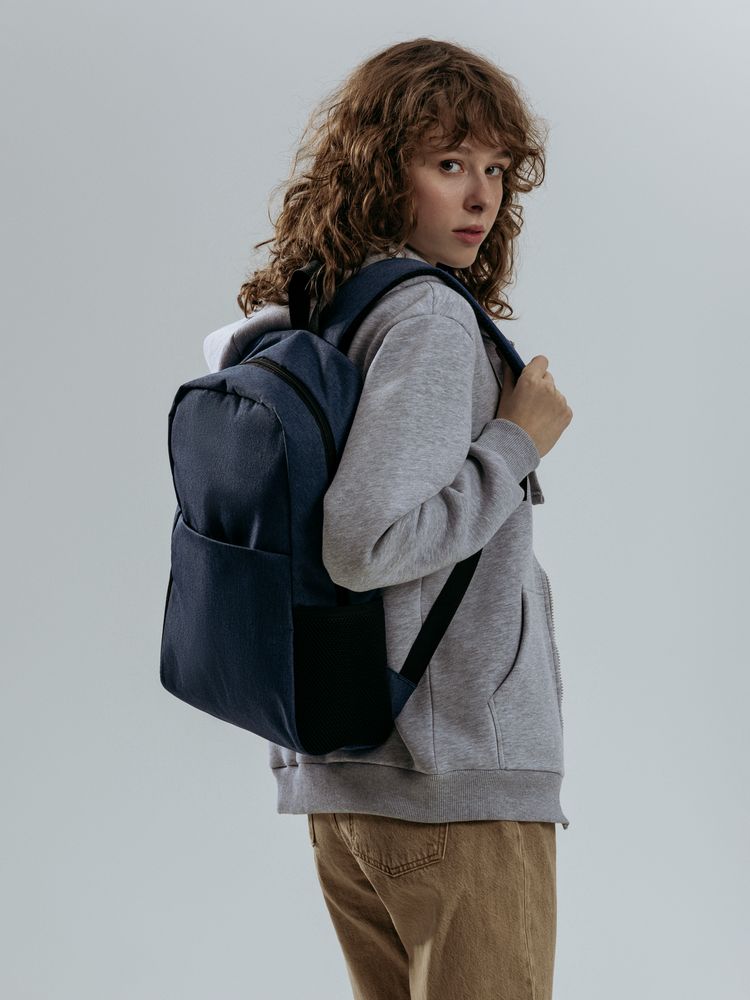 Рюкзак для ноутбука Conttori, синий меланж / Миниатюра модельного (1000)