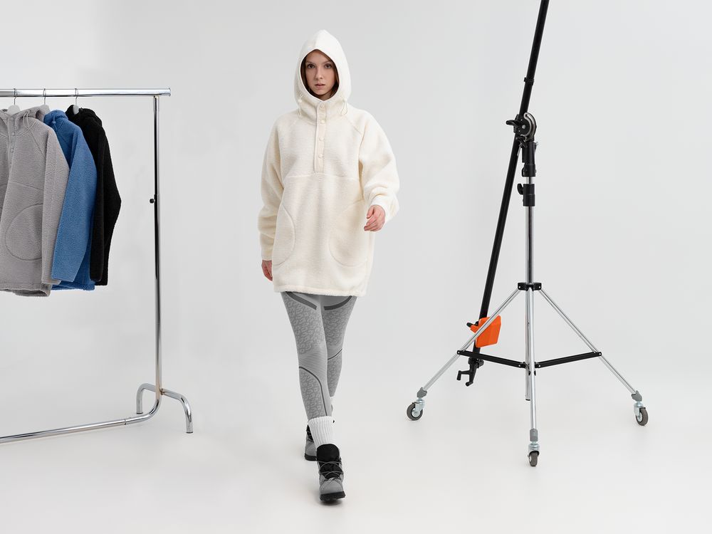 Анорак унисекс Oblako, молочно-белый / Миниатюра модельного (1000)