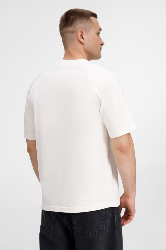 Футболка оверсайз унисекс Avenu, молочно-белая / Миниатюра модельного (1000)