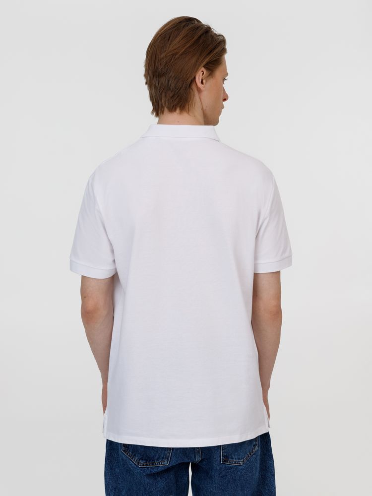 Рубашка поло унисекс Pacific, белая / Миниатюра модельного (1000)