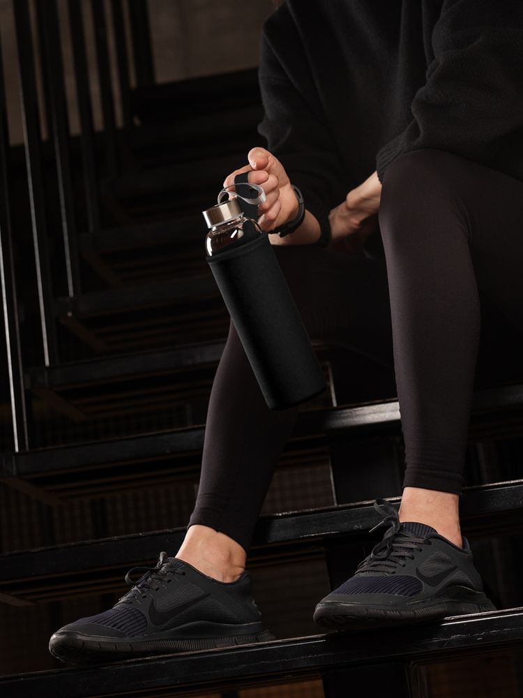 Бутылка для воды Sleeve Ace, черная / Миниатюра имиджевого (1000)