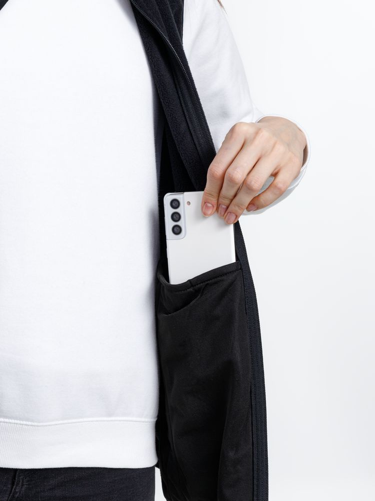 Жилет флисовый унисекс Nesse, черный / Миниатюра модельного (1000)