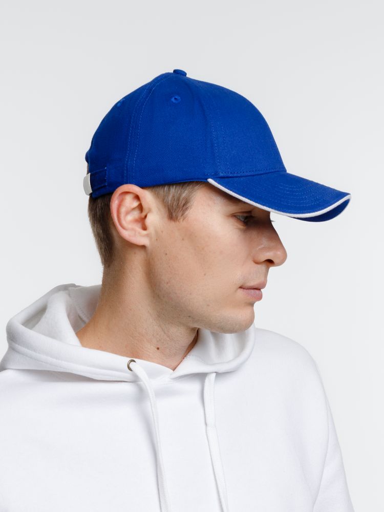 Бейсболка Spiker, ярко-синяя с белым / Миниатюра модельного (1000)