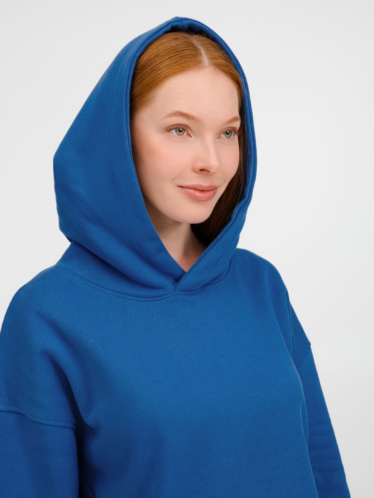 Худи оверсайз унисекс Tolla, синее (джинс) / Миниатюра модельного (1000)