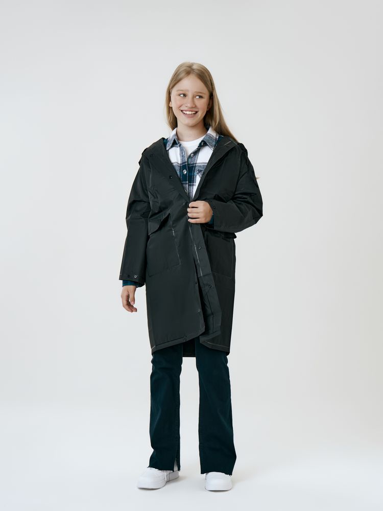 Дождевик детский RainDrop Kids, черный / Миниатюра модельного (1000)