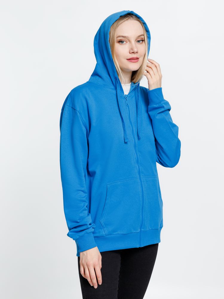 Толстовка на молнии с капюшоном Siverga 2.0, бирюзовая / Миниатюра модельного (1000)