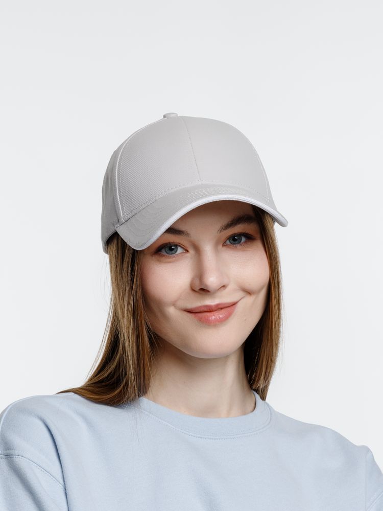 Бейсболка Spiker, серая с белым / Миниатюра модельного (1000)