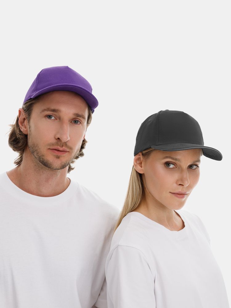 Бейсболка Long Beach, темно-фиолетовая / Миниатюра модельного (1000)
