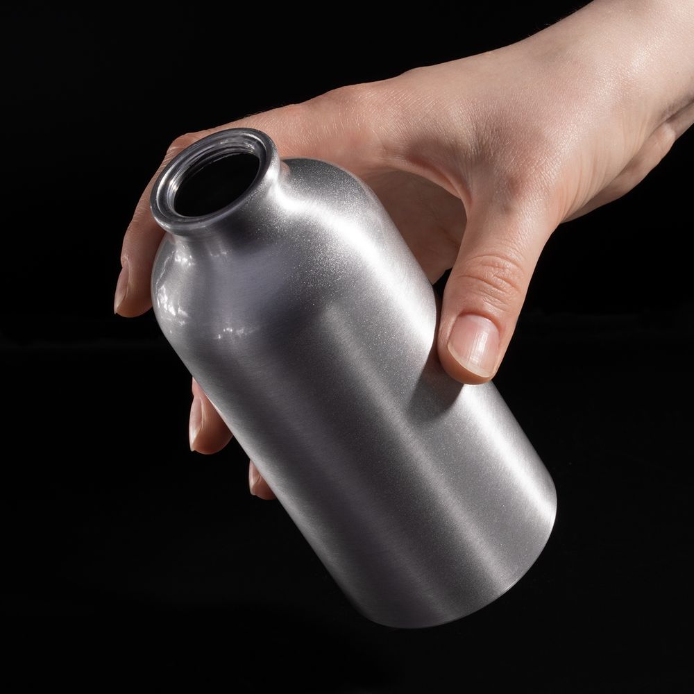 Бутылка для воды Funrun 400, серебристая / Миниатюра имиджевого (1000)