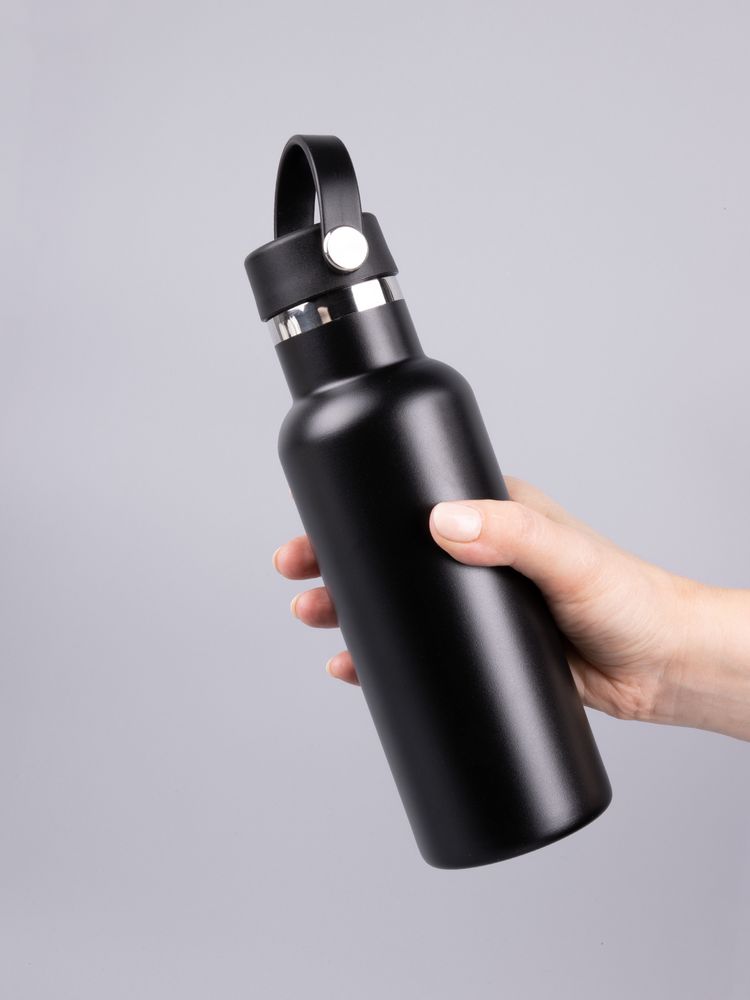 Термобутылка Bidon, черная / Миниатюра имиджевого (1000)