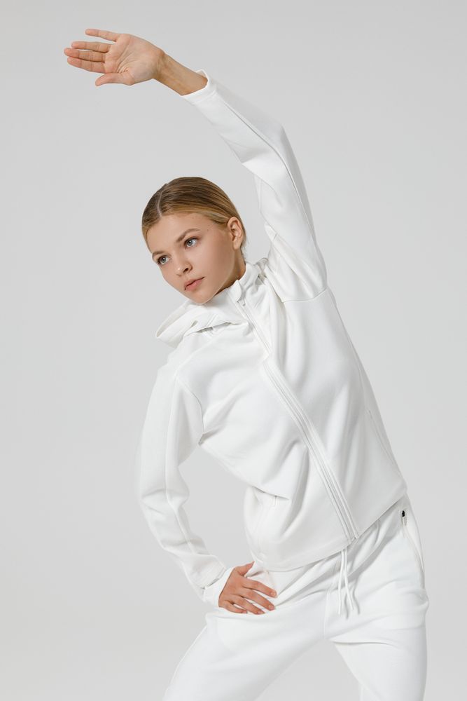 Куртка с капюшоном унисекс Begi, молочно-белая / Миниатюра модельного (1000)
