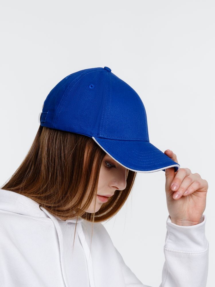 Бейсболка Spiker, ярко-синяя с белым / Миниатюра модельного (1000)