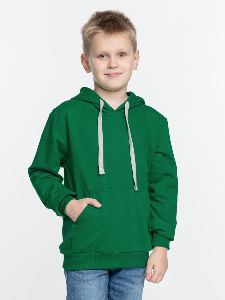 Толстовка с капюшоном детская Kirenga Kids, зеленая / Миниатюра модельного (1000)