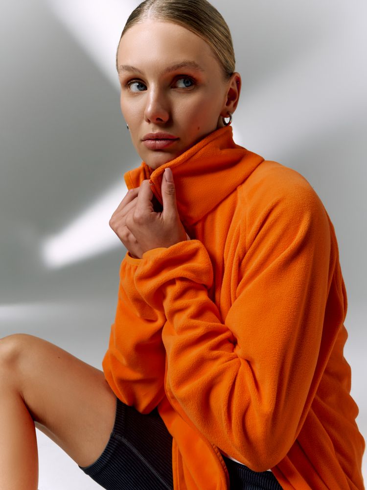 Куртка флисовая унисекс Fliska, оранжевая / Миниатюра имиджевого (1000)