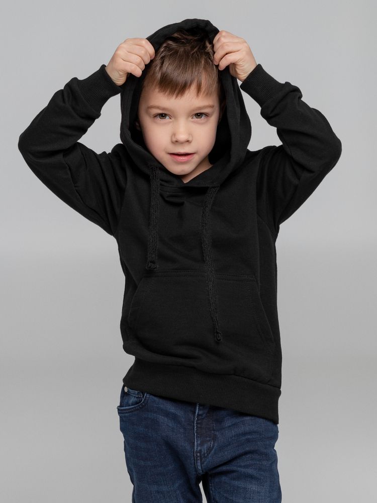 Худи детское Kirenga 2.0 Kids, черное / Миниатюра модельного (1000)