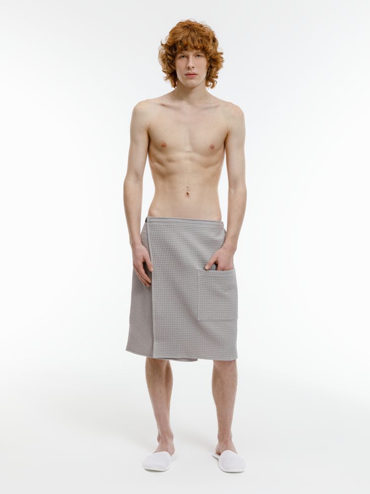 Банный набор Great Heat Therapy, мужской, светло-серый / Миниатюра модельного (1000)