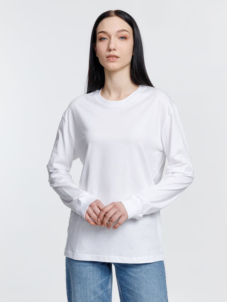 Футболка унисекс с длинным рукавом Pioneer LSL, белая / Миниатюра модельного (1000)