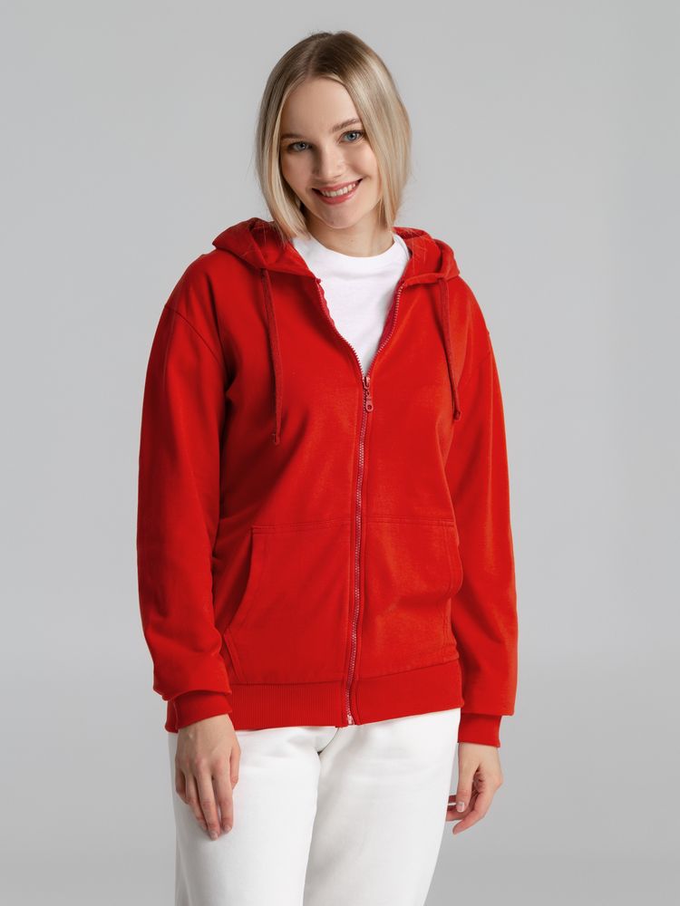 Толстовка на молнии с капюшоном Siverga 2.0, красная / Миниатюра модельного (1000)