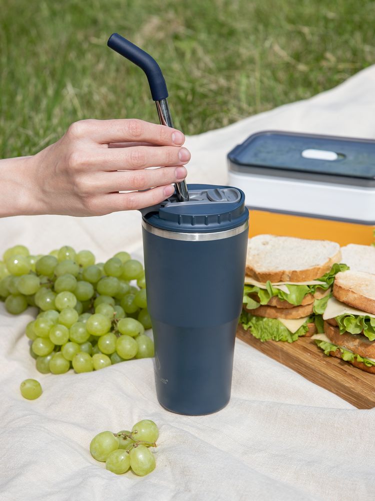 Термостакан Sapporo М, темно-синий / Миниатюра имиджевого (1000)