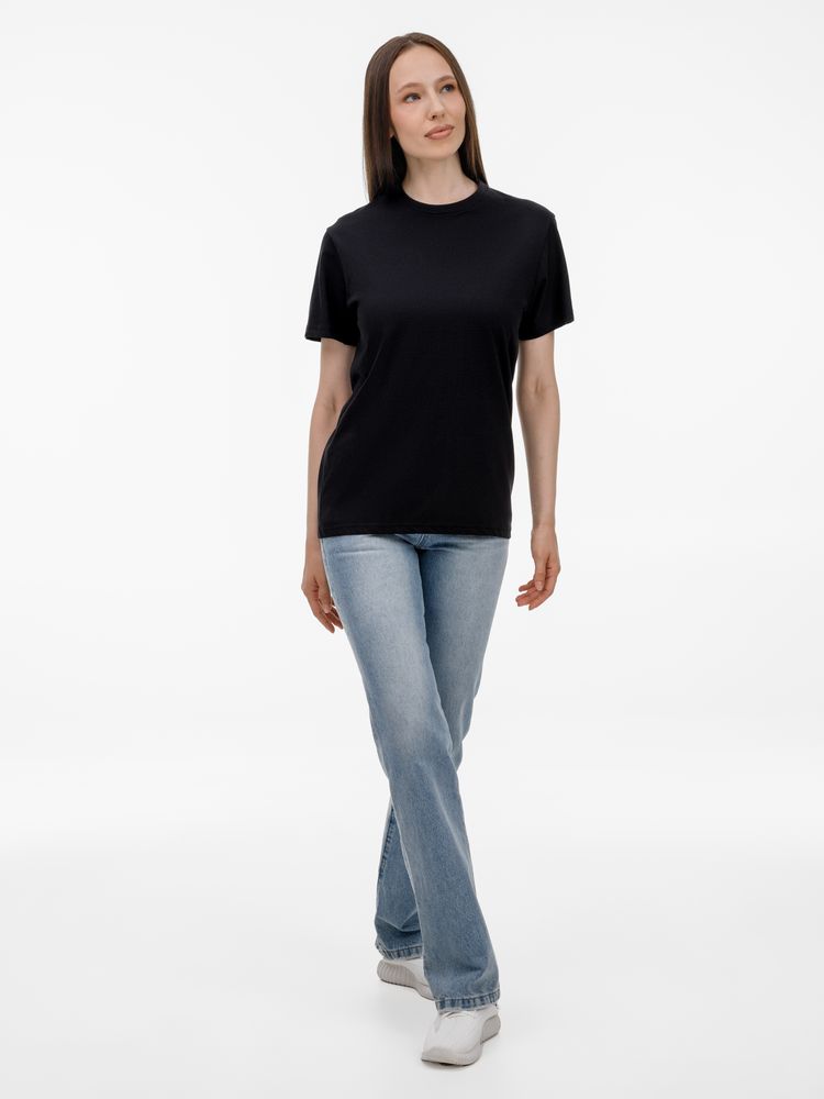 Футболка унисекс T-Bolka 180, черная / Миниатюра модельного (1000)