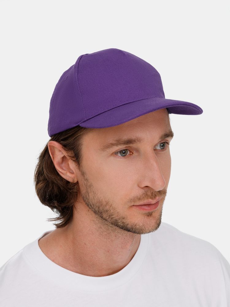 Бейсболка Long Beach, темно-фиолетовая / Миниатюра модельного (1000)